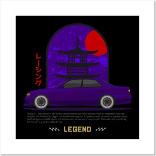 Tuner Purple Chaser JDM Posters and Art